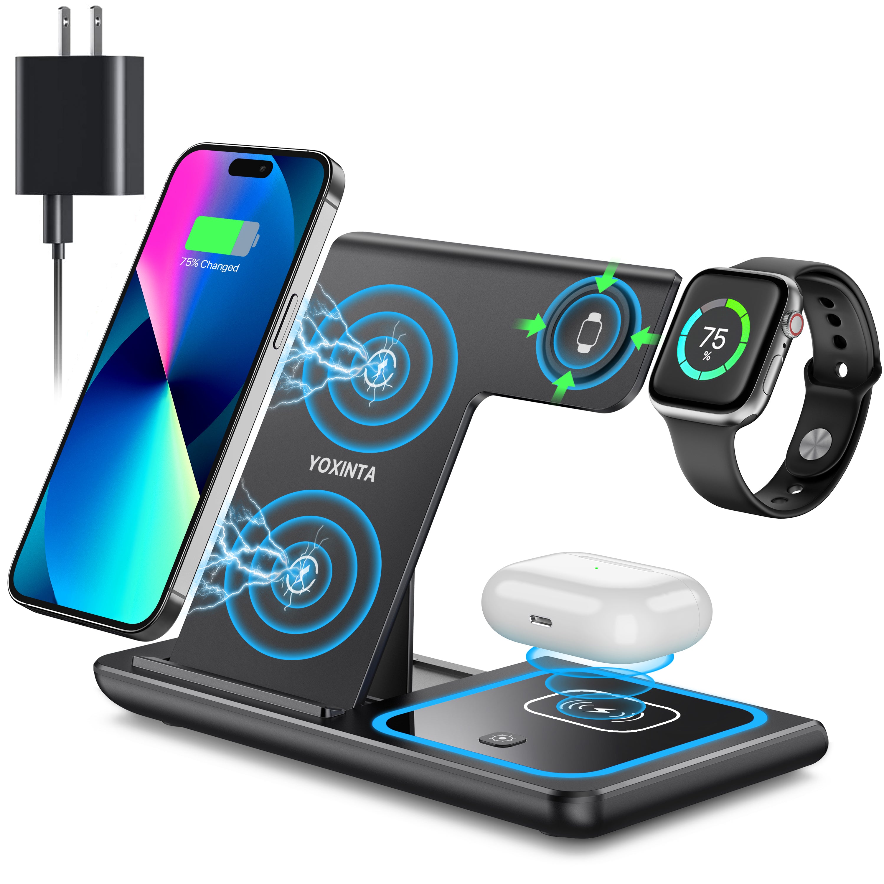 3 in 1 Wireless Charging Station